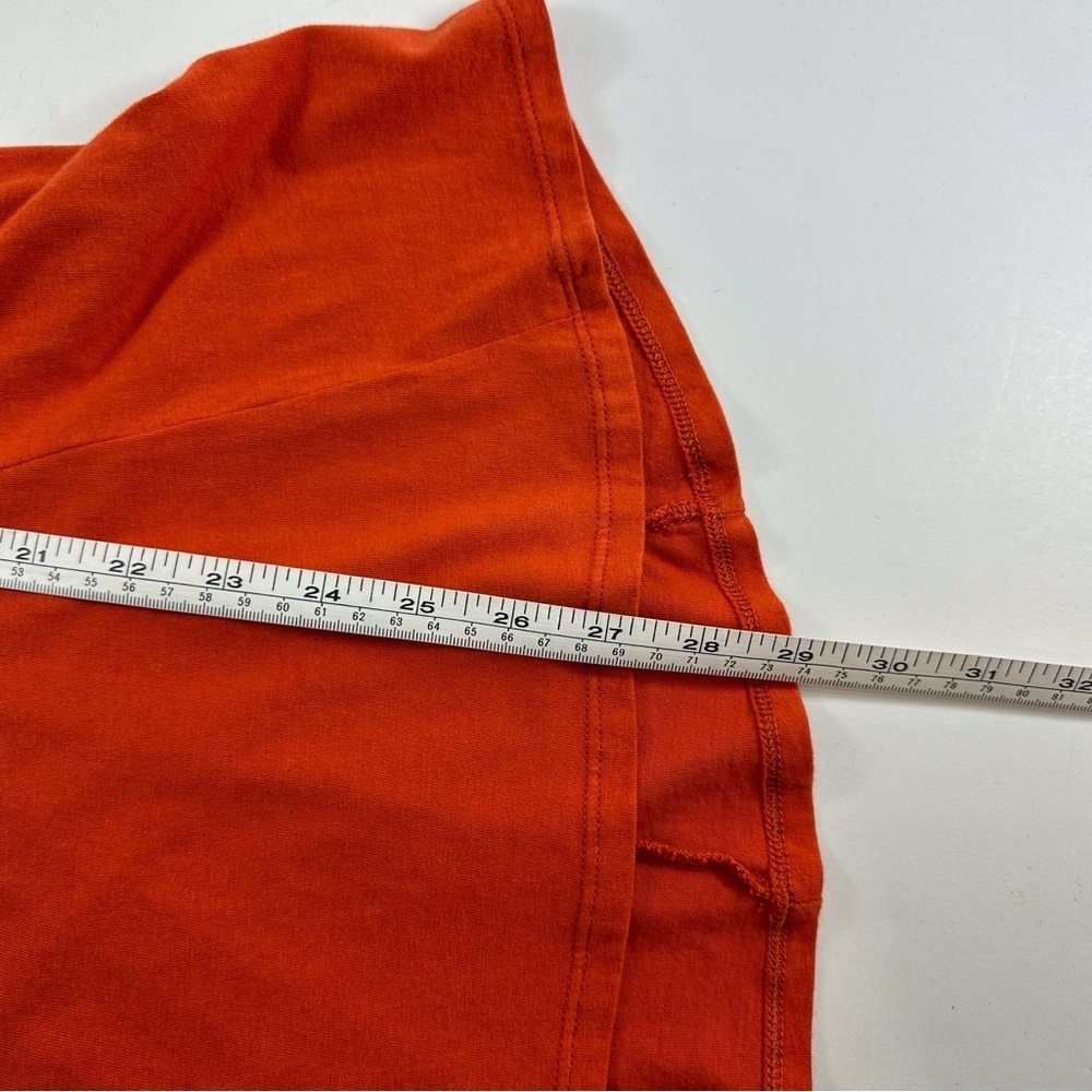 J. Jill Orange Short Sleeve Tunic Top Large Cotton - Picture 8 of 8